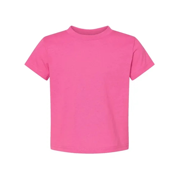 Toddlers 100% cotton jersey short sleeve T-shirt with ribbed crew neck.... from ASI 84358 S&S Activewear