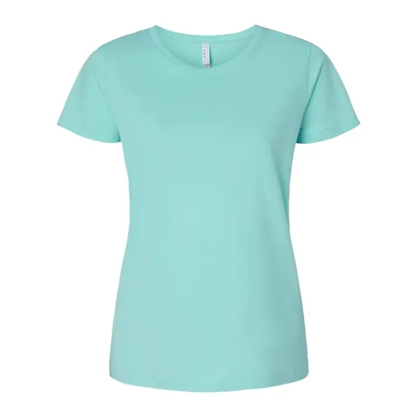 Women's fine jersey longer length T-shirt. Blank product.... from ASI 84358 S&S Activewear