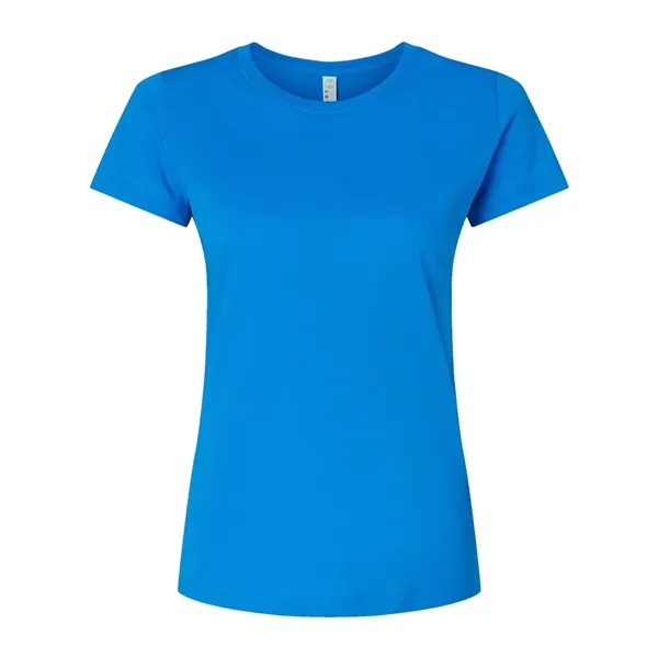 Women's fine jersey longer length T-shirt. Blank product.... from ASI 84358 S&S Activewear