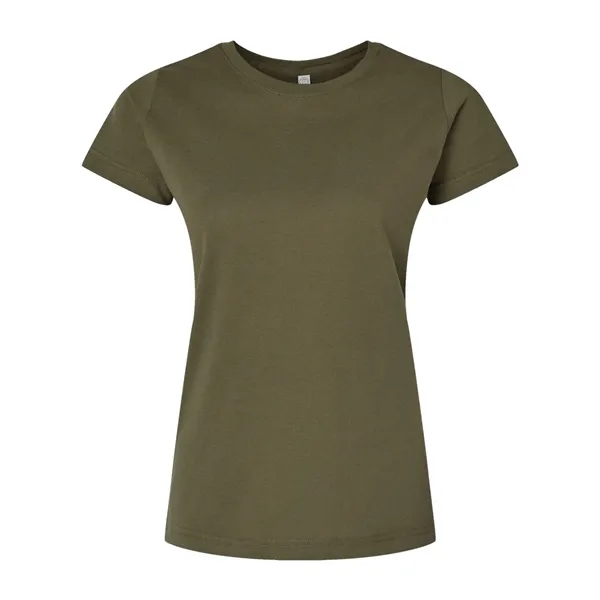 Women's fine jersey longer length T-shirt. Blank product.... from ASI 84358 S&S Activewear