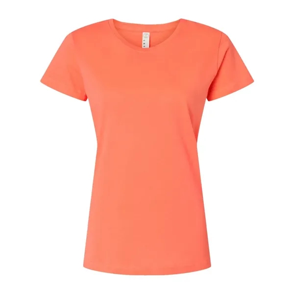Women's fine jersey longer length T-shirt. Blank product.... from ASI 84358 S&S Activewear