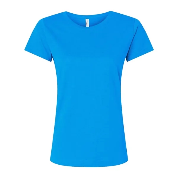 Women's fine jersey longer length T-shirt. Blank product.... from ASI 84358 S&S Activewear