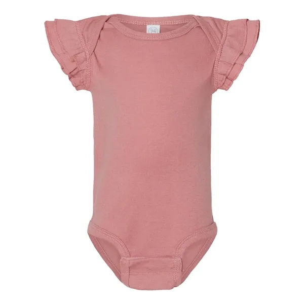 Rabbit Skins Infant Flutter Sleeve Baby Rib Bodysuit... from ASI 84358 S&S Activewear