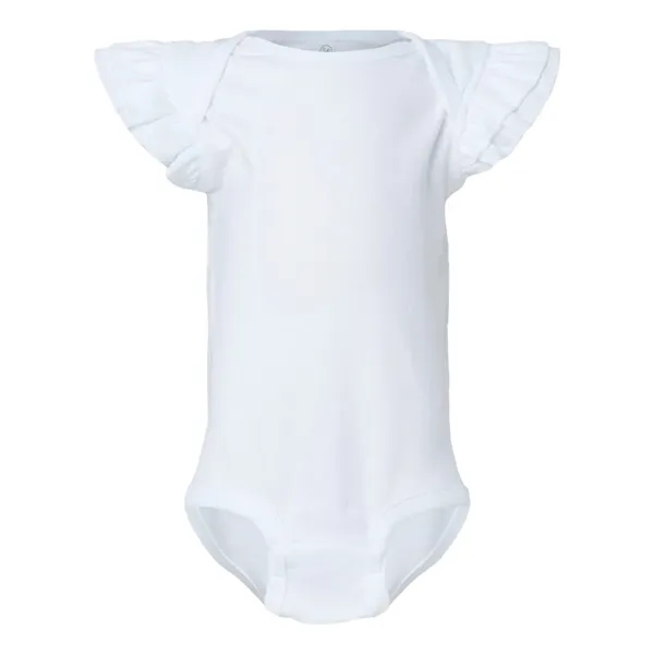 Rabbit Skins Infant Flutter Sleeve Baby Rib Bodysuit... from ASI 84358 S&S Activewear