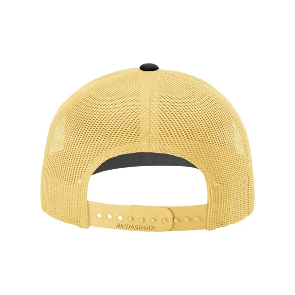 Trucker snapback cap made of polyester/cotton with a mesh back and... from ASI 84358 S&S Activewear