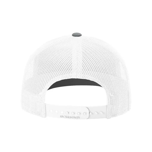 Trucker snapback cap made of polyester/cotton with a mesh back and... from ASI 84358 S&S Activewear