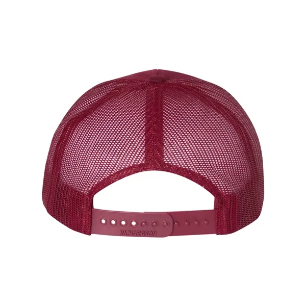 Trucker snapback cap made of polyester/cotton with a mesh back and... from ASI 84358 S&S Activewear