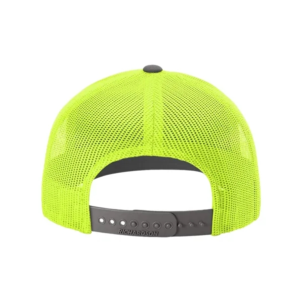 Trucker snapback cap made of polyester/cotton with a mesh back and... from ASI 84358 S&S Activewear