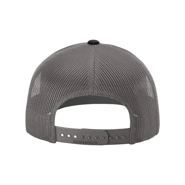Trucker snapback cap made of polyester/cotton with a mesh back and... from ASI 84358 S&S Activewear