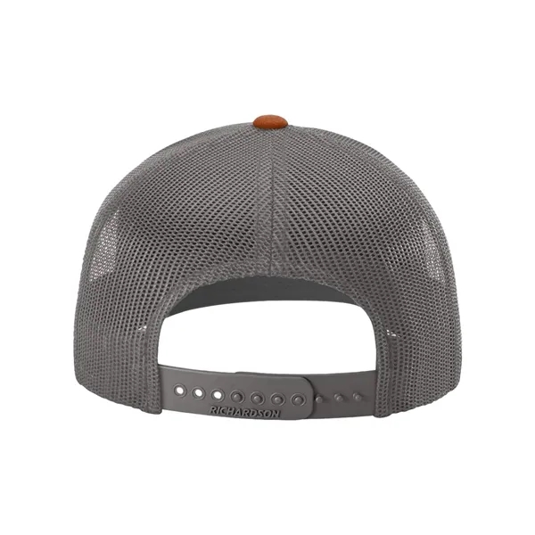 Trucker snapback cap made of polyester/cotton with a mesh back and... from ASI 84358 S&S Activewear