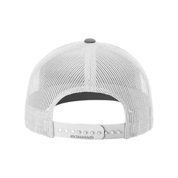 Trucker snapback cap made of polyester/cotton with a mesh back and... from ASI 84358 S&S Activewear