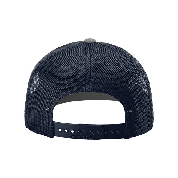 Trucker snapback cap made of polyester/cotton with a mesh back and... from ASI 84358 S&S Activewear