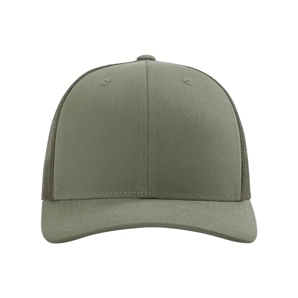 Trucker snapback cap made of polyester/cotton with a mesh back and... from ASI 84358 S&S Activewear