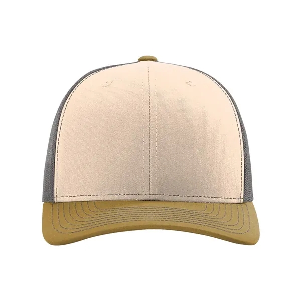 Trucker snapback cap made of polyester/cotton with a mesh back and... from ASI 84358 S&S Activewear