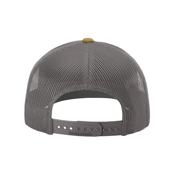 Trucker snapback cap made of polyester/cotton with a mesh back and... from ASI 84358 S&S Activewear