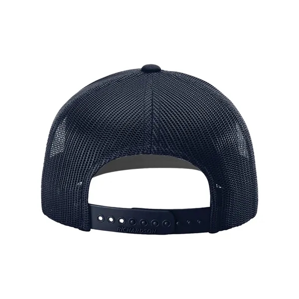 Trucker snapback cap made of polyester/cotton with a mesh back and... from ASI 84358 S&S Activewear
