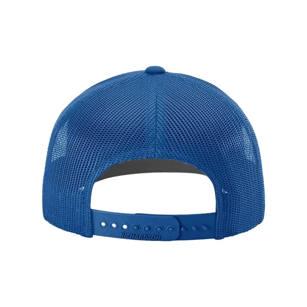 Trucker snapback cap made of polyester/cotton with a mesh back and... from ASI 84358 S&S Activewear