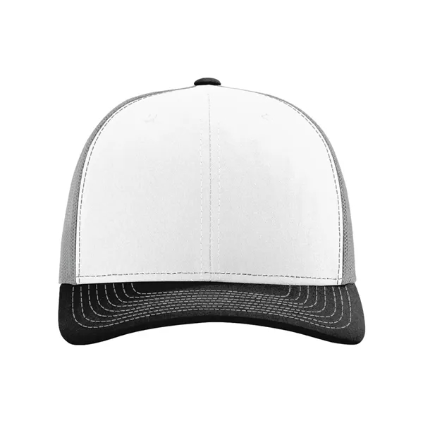 Trucker snapback cap made of polyester/cotton with a mesh back and... from ASI 84358 S&S Activewear