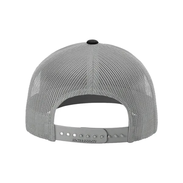 Trucker snapback cap made of polyester/cotton with a mesh back and... from ASI 84358 S&S Activewear