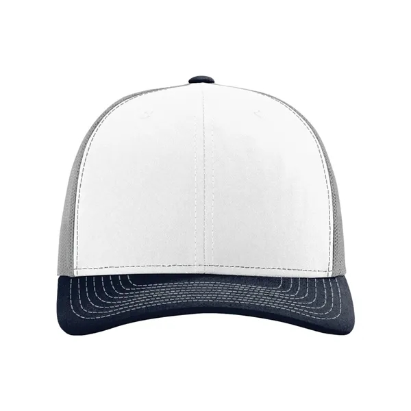 Trucker snapback cap made of polyester/cotton with a mesh back and... from ASI 84358 S&S Activewear