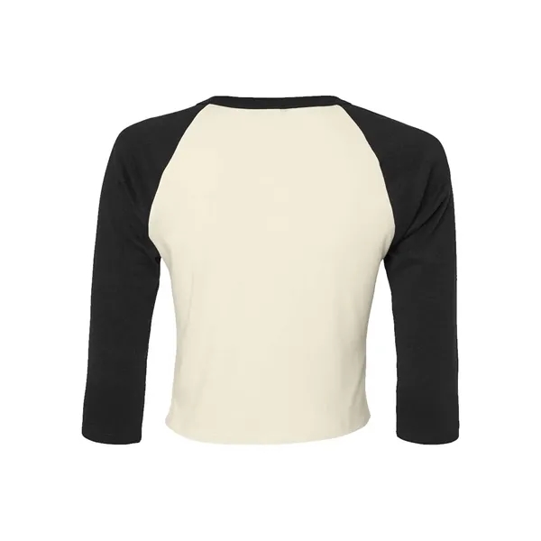 BELLA + CANVAS Women's Micro Rib 3/4 Raglan Sleeve Baby Tee... from ASI 84358 S&S Activewear