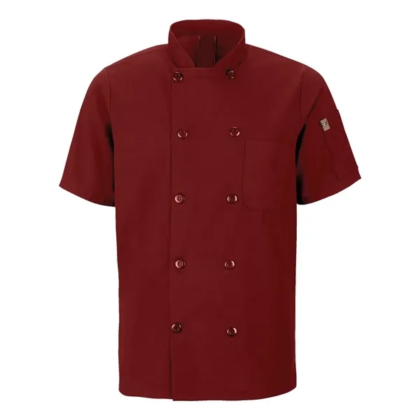 Chef Designs Mimix™ Short Sleeve Chef Coat with OilBlok... from ASI 84358 S&S Activewear