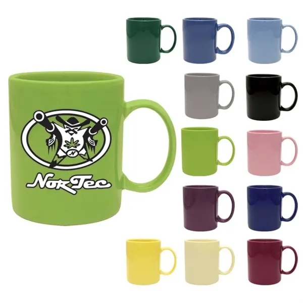 11 oz. ceramic mug with customization.... from ASI 71920 Moderne Glass Company Inc / Glass America®