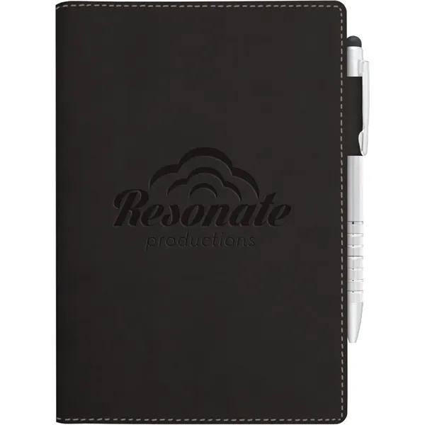 5.25x7.5 soft cover refillable journal with deboss, elastic closure, pen loop,... from ASI 91340 Journalbooks/Timeplanner Calendars