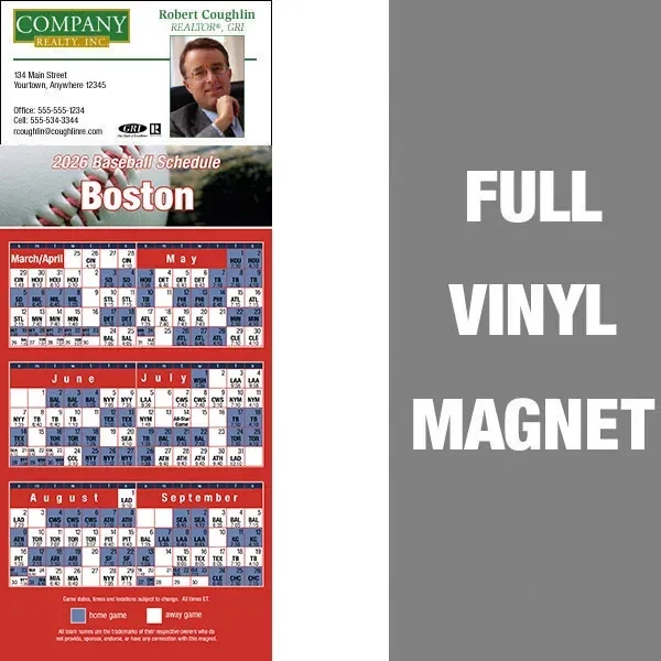 Pro Baseball Schedule Full/Vinyl Magnet 14 Mil... from ASI 46719 Corner Lot Marketing Inc / CLMPromotions
