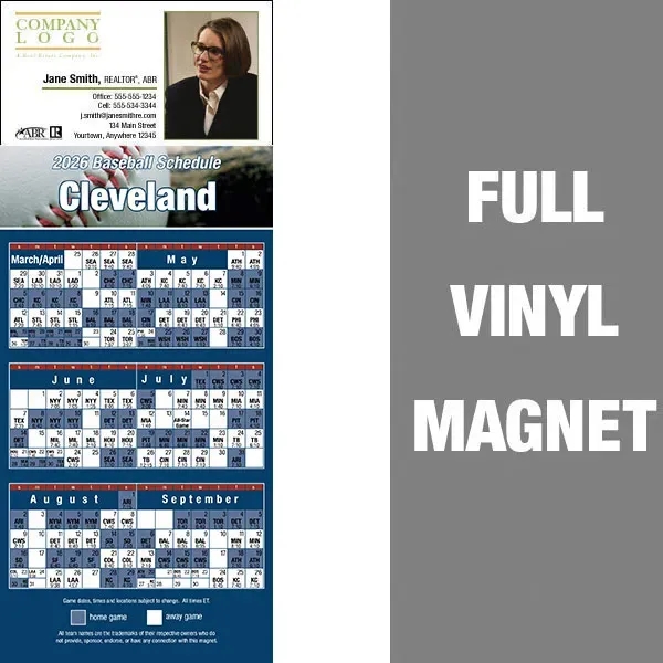 Pro Baseball Schedule Full/Vinyl Magnet 14 Mil... from ASI 46719 Corner Lot Marketing Inc / CLMPromotions