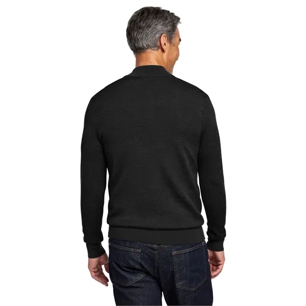 Brooks Brothers Washable Merino Birdseye 1/4-Zip Sweater... from ASI 84863 SanMar