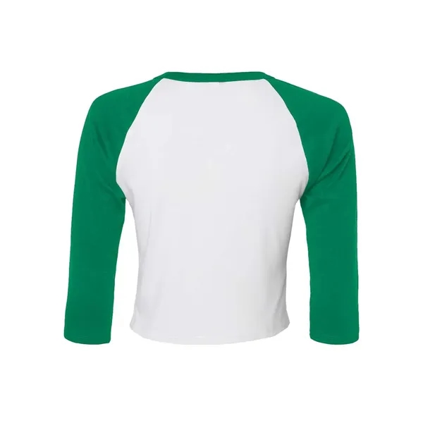 BELLA + CANVAS Women's Micro Rib 3/4 Raglan Sleeve Baby Tee... from ASI 84358 S&S Activewear