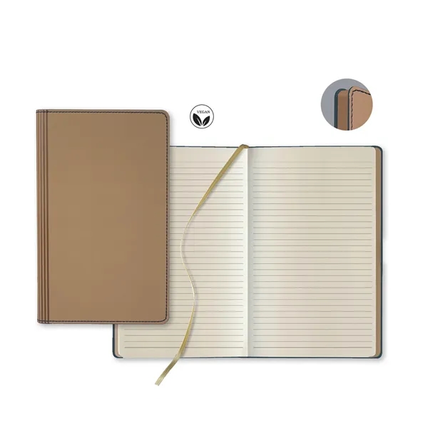 Journal with 224 ivory college ruled pages, ribbed debossed spine, ribbon... from ASI 68507 The Magnet Group / Castelli