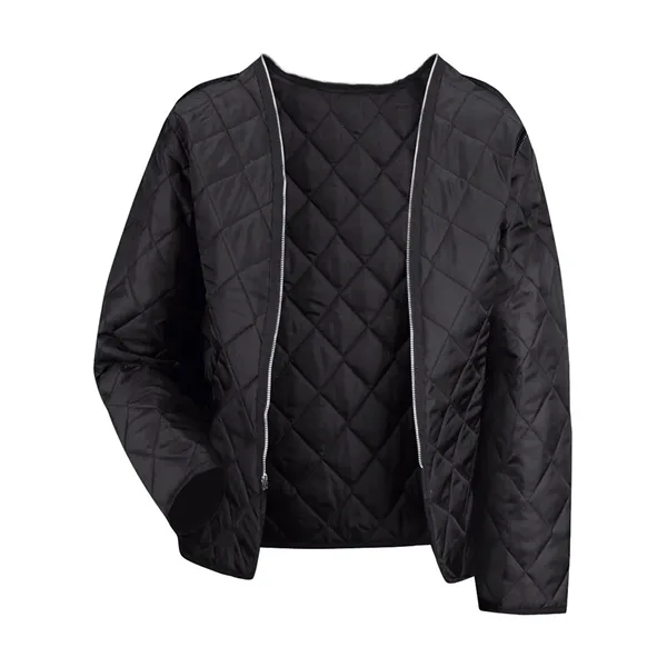 Zip-in/zip-out jacket liner made of quilted 100% nylon with an inside... from ASI 84358 S&S Activewear