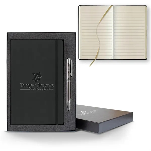 Tucson Flex Medio Lined Ivory Journal Gift Set... from ASI 68507 The Magnet Group