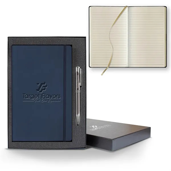 Tucson Flex Medio Lined Ivory Journal Gift Set... from ASI 68507 The Magnet Group
