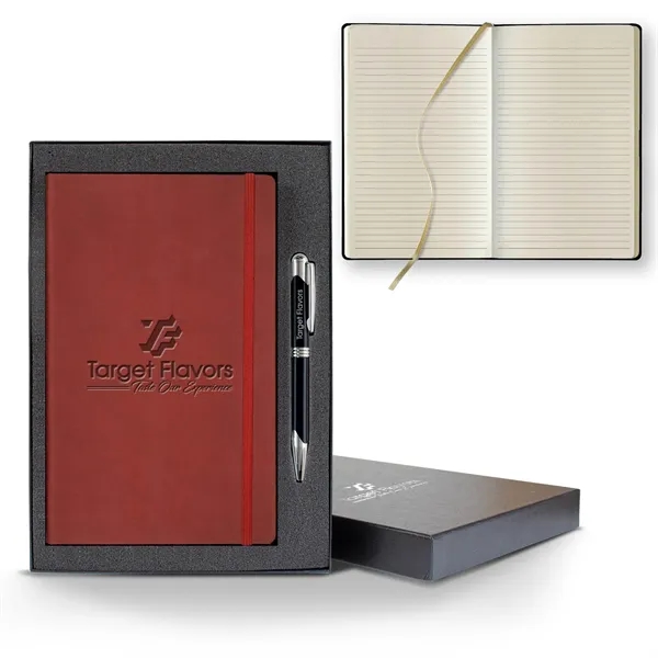 Tucson Flex Medio Lined Ivory Journal Gift Set... from ASI 68507 The Magnet Group