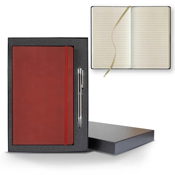 Tucson Flex Medio Lined Ivory Journal Gift Set... from ASI 68507 The Magnet Group