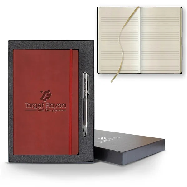 Tucson Flex Medio Lined Ivory Journal Gift Set... from ASI 68507 The Magnet Group