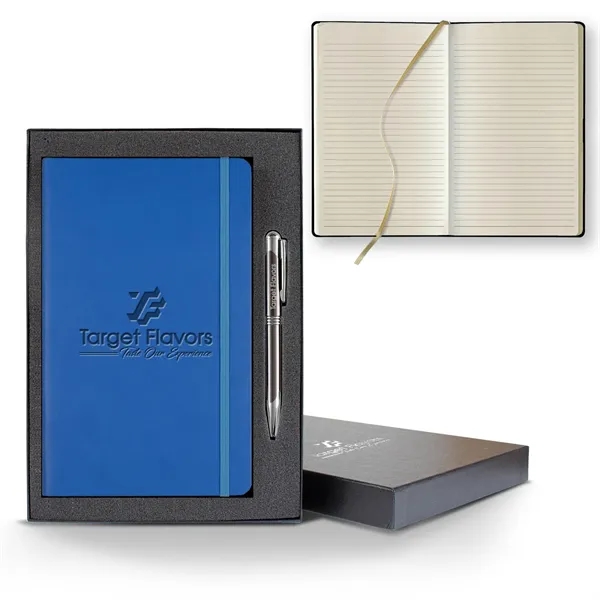 Tucson Flex Medio Lined Ivory Journal Gift Set... from ASI 68507 The Magnet Group