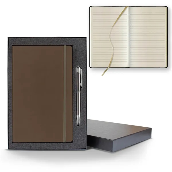 Tucson Flex Medio Lined Ivory Journal Gift Set... from ASI 68507 The Magnet Group
