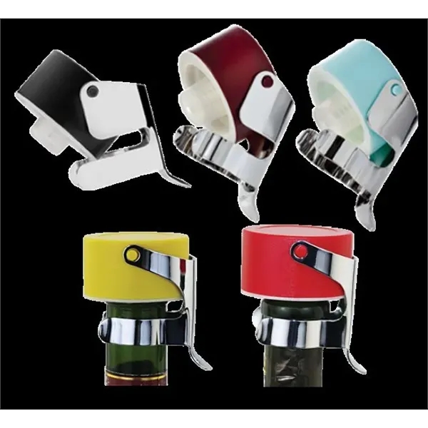 Customizable 2 1/2" x 2 1/4" oval-shaped universal bottle stopper with... from ASI 55450 Franmara Inc