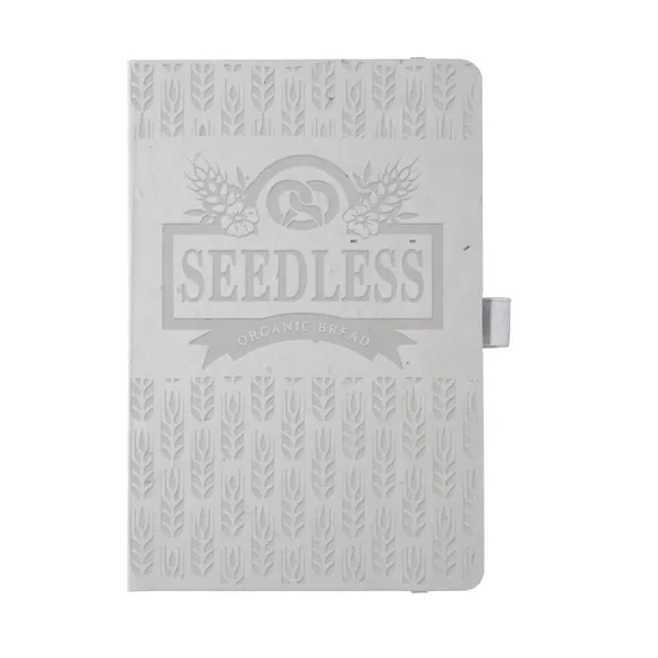 5.5x8.5 Recycled Seed Paper Journal, deboss imprint, 80 sheets lined recycled... from ASI 91340 Journalbooks/Timeplanner Calendars