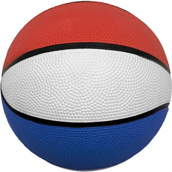 Red White and Blue 5" Mini Rubber Basketball... from ASI 55675 Galaxy Balloons Inc