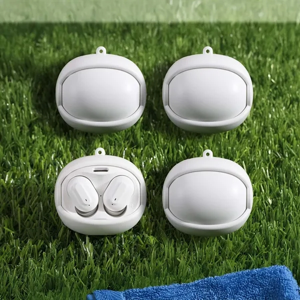 Wireless earbuds with a rotating case that spins to reveal three... from ASI 61966 HPG / OrigAudio HPG Gold