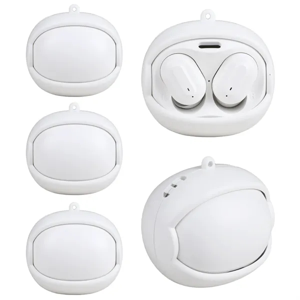 Wireless earbuds with a rotating case that spins to reveal three... from ASI 61966 HPG / OrigAudio HPG Gold