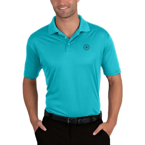 Men's moisture wicking polo shirt with 3 button placket, rib knit... from ASI 39552 BEL Promo
