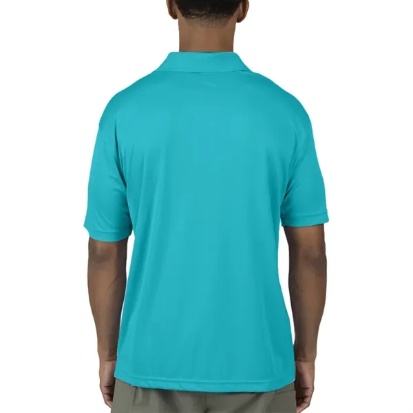 Men's moisture wicking polo shirt with 3 button placket, rib knit... from ASI 39552 BEL Promo
