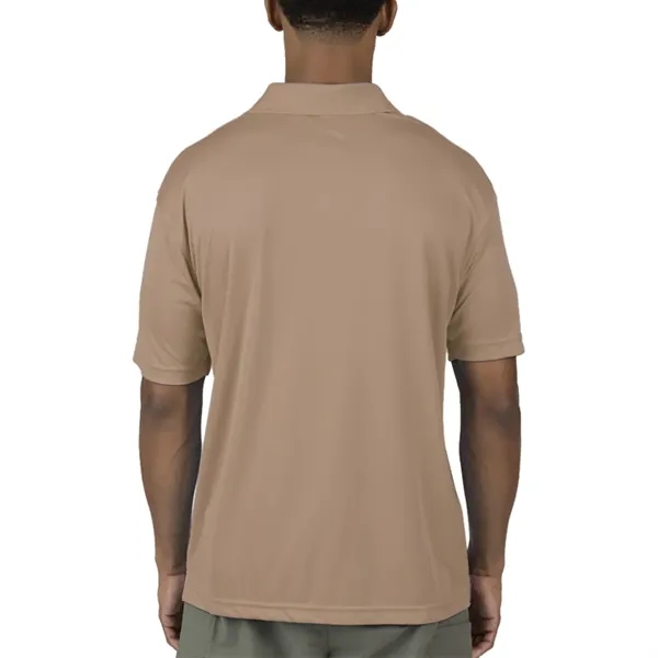 Men's moisture wicking polo shirt with 3 button placket, rib knit... from ASI 39552 BEL Promo