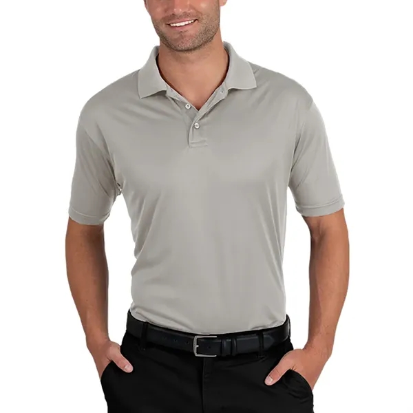 Men's moisture wicking polo shirt with 3 button placket, rib knit... from ASI 39552 BEL Promo